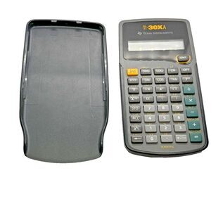 Texas Instruments Scientific Calculator TI 30XA Solar‎ Power Gray tested